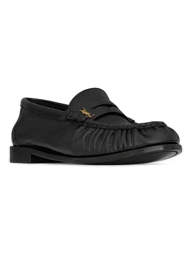 Saint Laurent Women's Le Loafers Supple in Shiny Leather - Black | Thumbnail 2 Saint Laurent Women's Le Loafers Supple in Shiny Leather - Black | Thumbnail 2