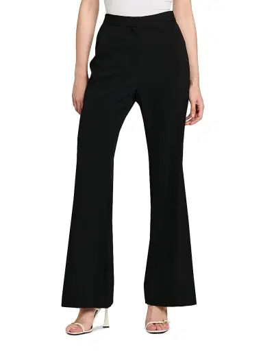 Stella McCartney Women's Iconic Flared Wool Trousers - Black - Size 10 | Thumbnail 3 Stella McCartney Women's Iconic Flared Wool Trousers - Black - Size 10 | Thumbnail 3