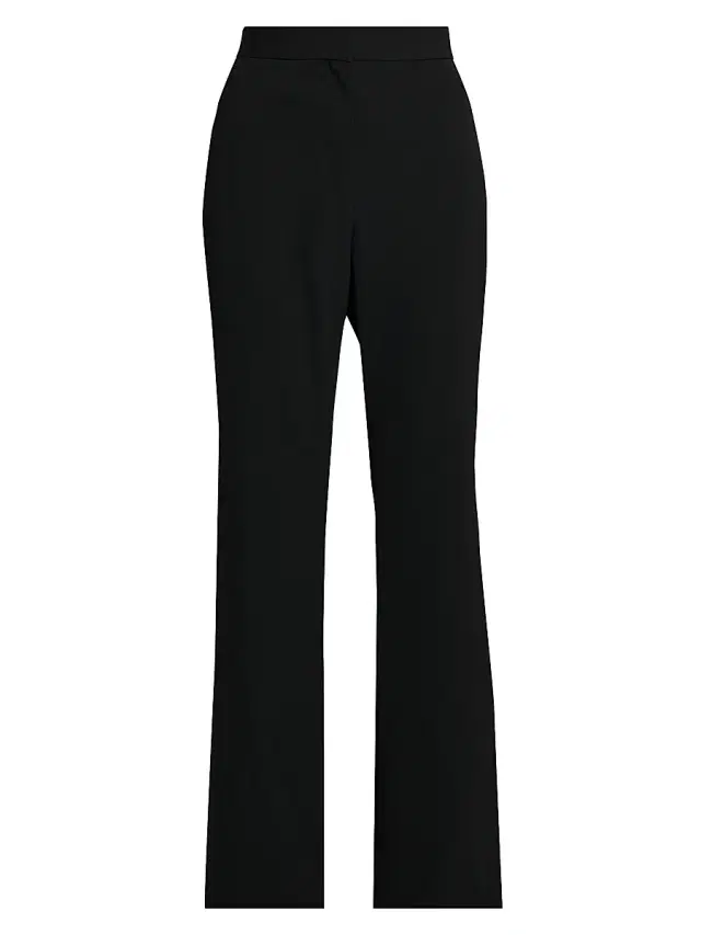 Stella McCartney Women's Iconic Flared Wool Trousers - Black