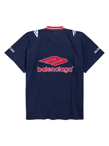 Balenciaga Men's 3B Football V-Neck Oversized T-Shirt | Thumbnail 2