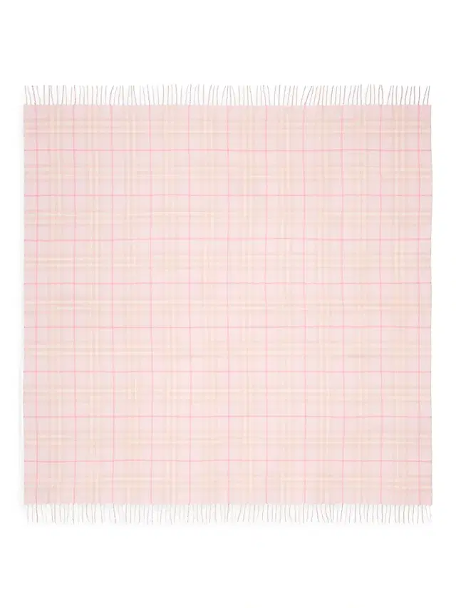 Burberry Baby's Vintage Check Wool Baby Blanket - Ice Pink
