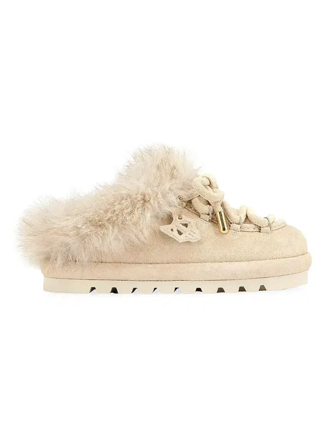 Women's Harlow Suede Flat Mules - Ice