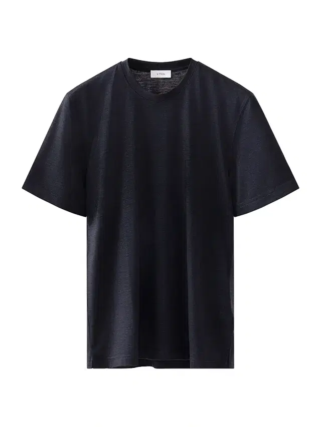 Men's Merino Wool Knit T-Shirt - Navy
