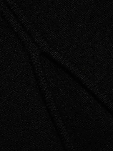 Toteme Women's Crossover Double-Knit Wool Turtleneck Sweater - Black | Thumbnail 7 Toteme Women's Crossover Double-Knit Wool Turtleneck Sweater - Black | Thumbnail 7