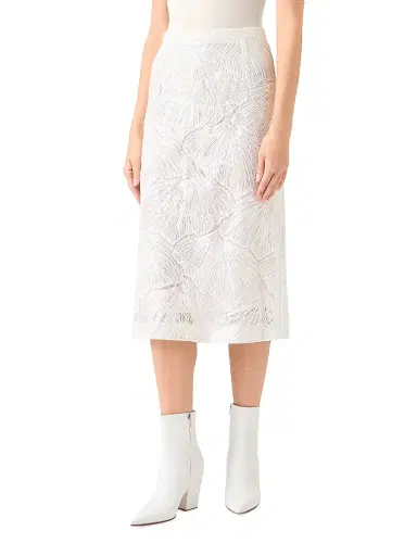 Akris Women's Lacquered Fan Lace A-Line Skirt | Thumbnail 3 Akris Women's Lacquered Fan Lace A-Line Skirt | Thumbnail 3
