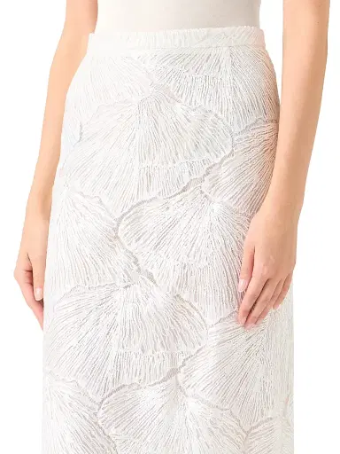 Akris Women's Lacquered Fan Lace A-Line Skirt | Thumbnail 5 Akris Women's Lacquered Fan Lace A-Line Skirt | Thumbnail 5