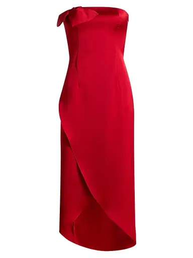 Kika Vargas Women's Almaz Duchess Satin Cocktail Dress | Thumbnail 1