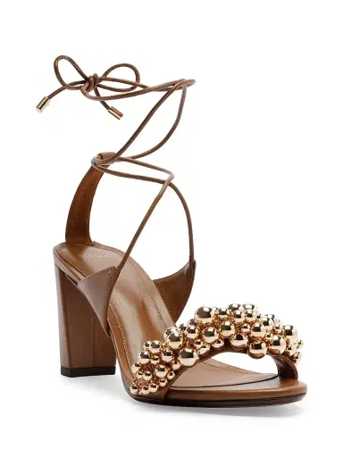 Alexandre Birman Women's Gia 75MM Bubble-Embellished Leather Sandals | Thumbnail 2 Alexandre Birman Women's Gia 75MM Bubble-Embellished Leather Sandals | Thumbnail 2