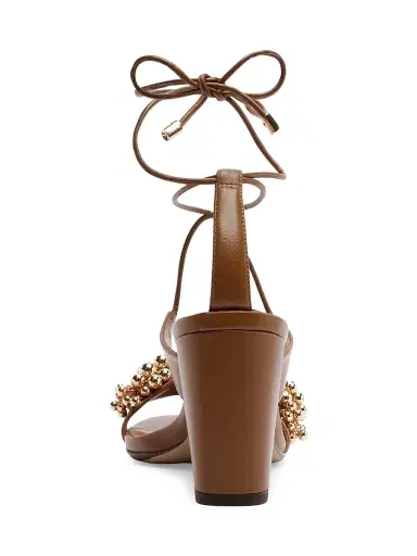 Alexandre Birman Women's Gia 75MM Bubble-Embellished Leather Sandals | Thumbnail 5 Alexandre Birman Women's Gia 75MM Bubble-Embellished Leather Sandals | Thumbnail 5
