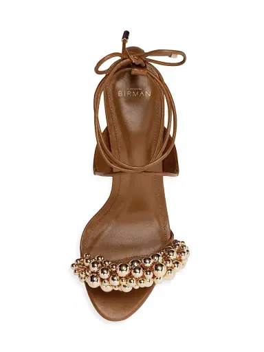 Alexandre Birman Women's Gia 75MM Bubble-Embellished Leather Sandals | Thumbnail 6 Alexandre Birman Women's Gia 75MM Bubble-Embellished Leather Sandals | Thumbnail 6