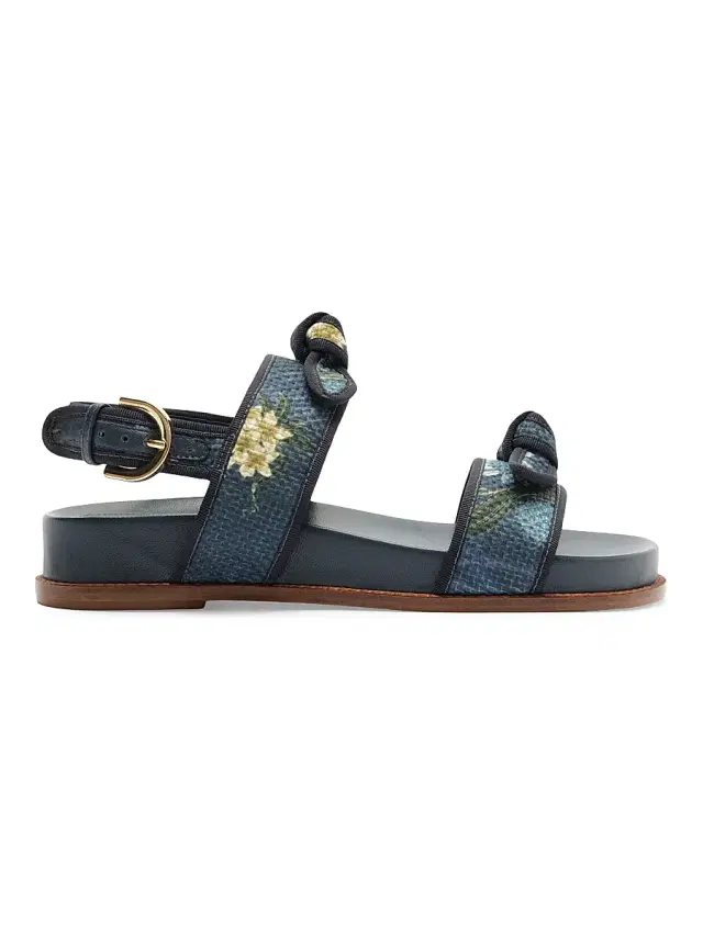 Alexandre Birman Women's 35MM Raffia Sport Sandals - Laguna Blue - Size 8.5
