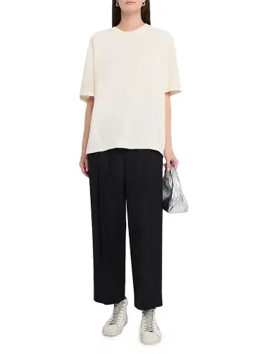 Golden Goose Women's Reverse-Logo Oversized T-Shirt - White - Size XL | Thumbnail 2 Golden Goose Women's Reverse-Logo Oversized T-Shirt - White - Size XL | Thumbnail 2