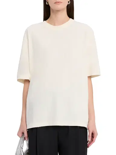 Golden Goose Women's Reverse-Logo Oversized T-Shirt - White - Size XL | Thumbnail 3 Golden Goose Women's Reverse-Logo Oversized T-Shirt - White - Size XL | Thumbnail 3