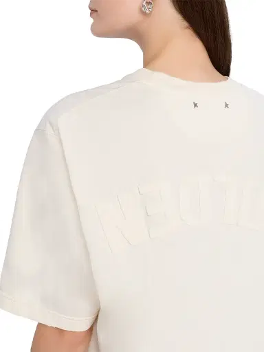 Golden Goose Women's Reverse-Logo Oversized T-Shirt - White - Size XL | Thumbnail 5 Golden Goose Women's Reverse-Logo Oversized T-Shirt - White - Size XL | Thumbnail 5