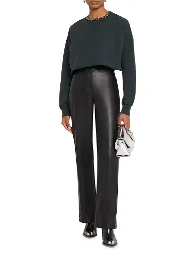 Golden Goose Women's Golden Jeweled Cropped Sweatshirt | Thumbnail 2