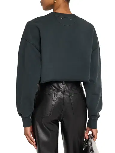 Golden Goose Women's Golden Jeweled Cropped Sweatshirt | Thumbnail 4