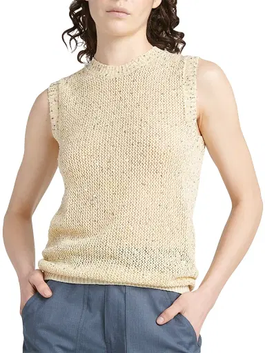 Golden Goose Women's Journey Sequined Knit Tank Top - White - Size XXS | Thumbnail 7
