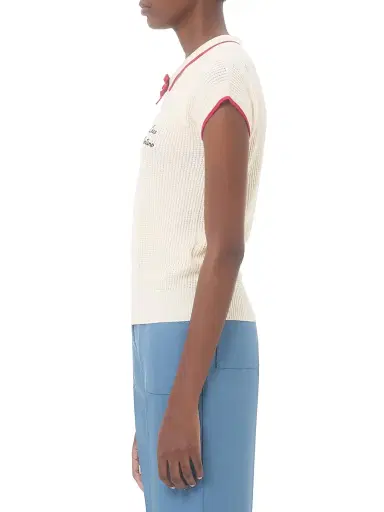 Valentino Garavani Women's Cotton Top - Birch Paris - Size XS | Thumbnail 3