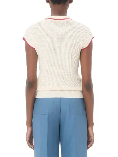 Valentino Garavani Women's Cotton Top - Birch Paris - Size XS | Thumbnail 4