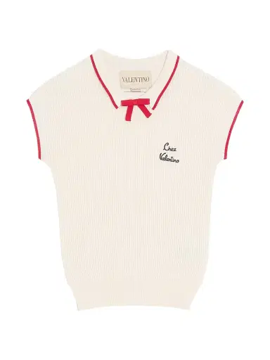 Valentino Garavani Women's Cotton Top - Birch Paris - Size XS | Thumbnail 1