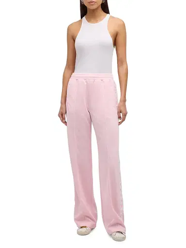 Golden Goose Women's Star Collection Wide-Leg Track Pants - Pale Pink - Size XXS | Thumbnail 2