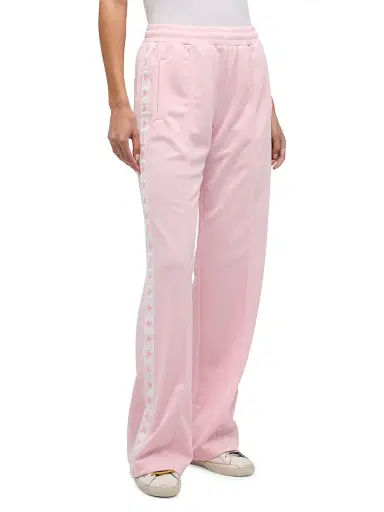 Golden Goose Women's Star Collection Wide-Leg Track Pants - Pale Pink - Size XXS | Thumbnail 3