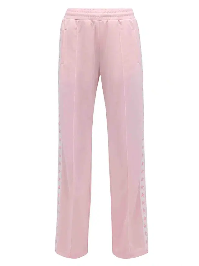 Golden Goose Women's Star Collection Wide-Leg Track Pants - Pale Pink