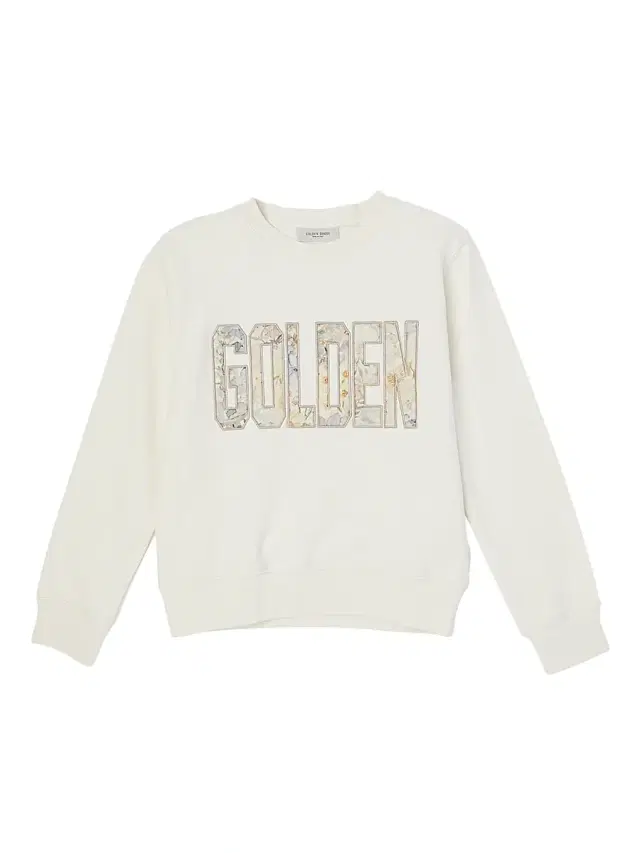 Little Girl's & Girl's Journey "Golden" Embroidered Sweatshirt - White