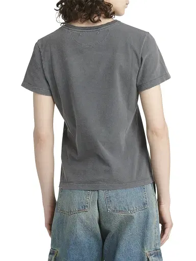 Golden Goose Women's Golden Distressed Crewneck Logo T-Shirt | Thumbnail 5