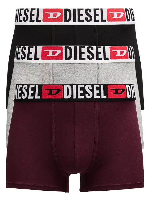 Men's Damien DCore Multicolor 3-Pack Boxer Briefs - Black Red