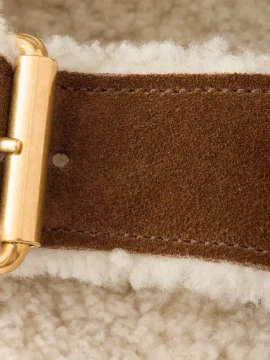 Prada Women's Suede and Shearling Slides - Brown | Thumbnail 5 Prada Women's Suede and Shearling Slides - Brown | Thumbnail 5
