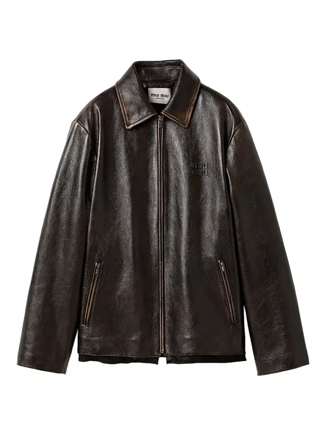 Women's Nappa Leather Jacket - Brown