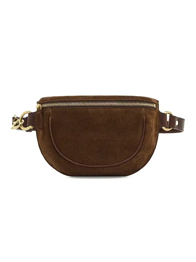 Il Bisonte Women's Oliveta Suede Adjustable Belt Bag - Gianduia