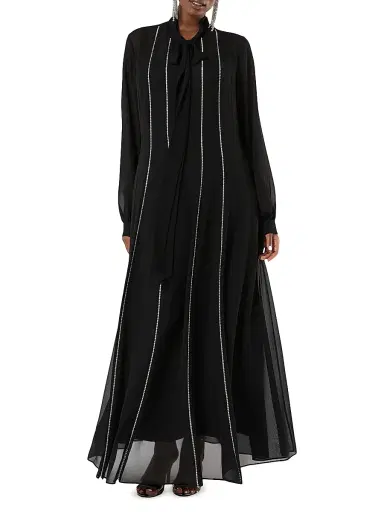 Marina Rinaldi Women's Rhinestone Adorned Shirt Dress - Black - Size 18 | Thumbnail 2 Marina Rinaldi Women's Rhinestone Adorned Shirt Dress - Black - Size 18 | Thumbnail 2