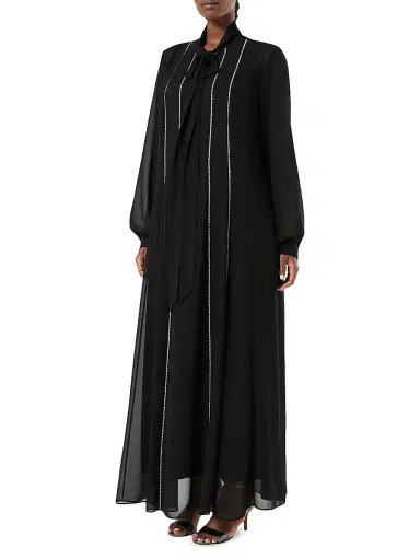 Marina Rinaldi Women's Rhinestone Adorned Shirt Dress - Black - Size 18 | Thumbnail 3 Marina Rinaldi Women's Rhinestone Adorned Shirt Dress - Black - Size 18 | Thumbnail 3