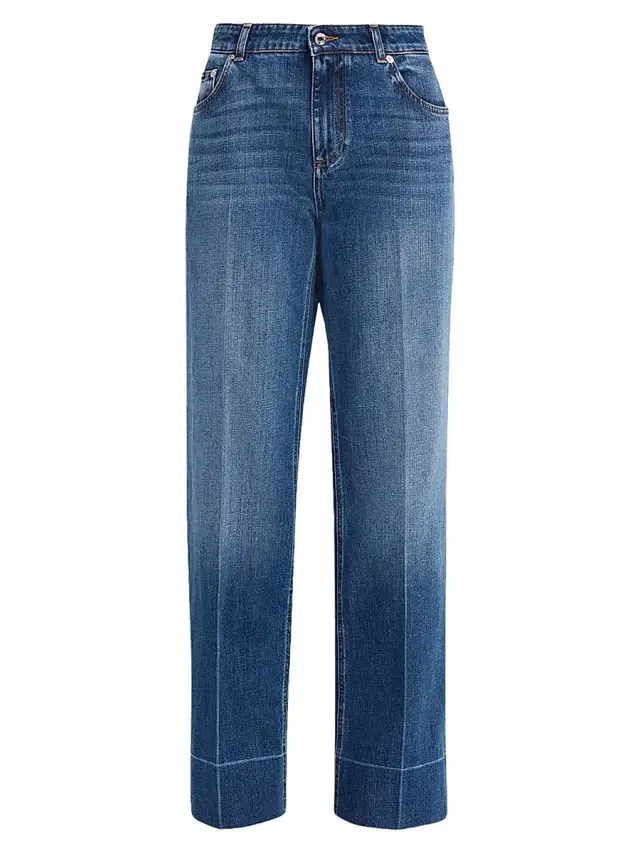 Women's Orta Mid-Rise Straight-Leg Jeans - Blue