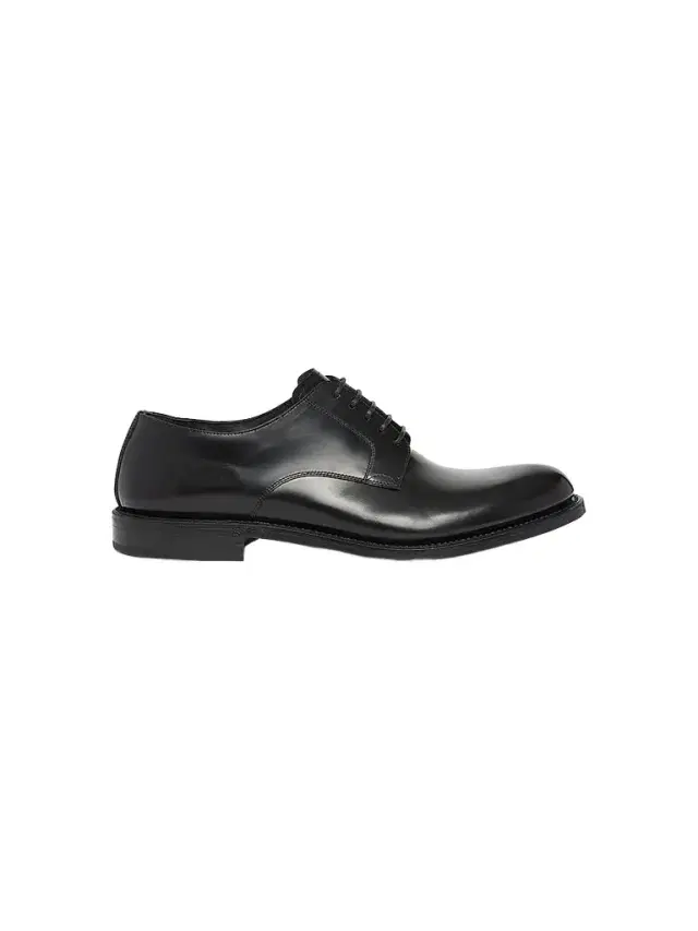 Dolce & Gabbana Men's Polished Leather Derbys - Black