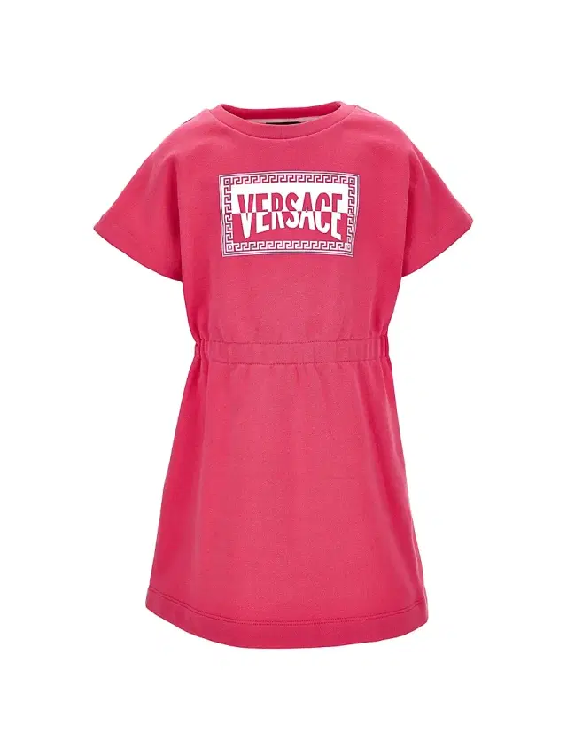 Versace Little Girl's & Girl's Logo Short-Sleeve Sweatshirt Dress - Radiant Pink