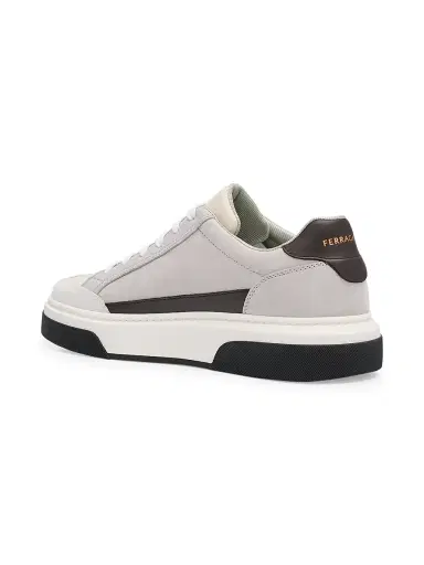 Ferragamo Men's Cassina Gancini Leather Low-Top Sneakers - Bianco - Size 13 | Thumbnail 4 Ferragamo Men's Cassina Gancini Leather Low-Top Sneakers - Bianco - Size 13 | Thumbnail 4