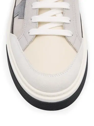 Ferragamo Men's Cassina Gancini Leather Low-Top Sneakers - Bianco - Size 13 | Thumbnail 6 Ferragamo Men's Cassina Gancini Leather Low-Top Sneakers - Bianco - Size 13 | Thumbnail 6