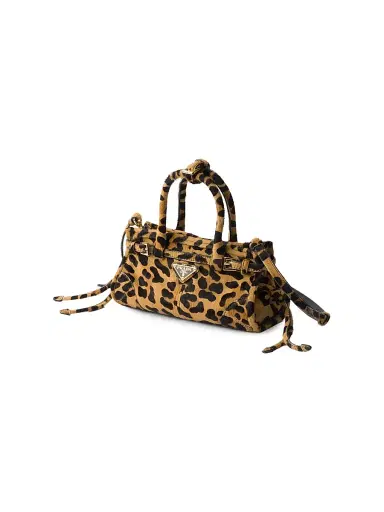 Prada Women's Bonnie Mini Printed Leather Top Handle Bag - Beige Khaki | Thumbnail 5