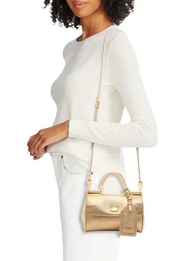 Dolce & Gabbana Women's Metallic Top Handle Bag | Thumbnail 2
