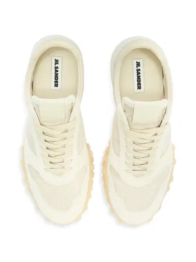 Jil Sander Men's Moon Low-Top Sneakers - Ecru Light Beige | Thumbnail 4 Jil Sander Men's Moon Low-Top Sneakers - Ecru Light Beige | Thumbnail 4