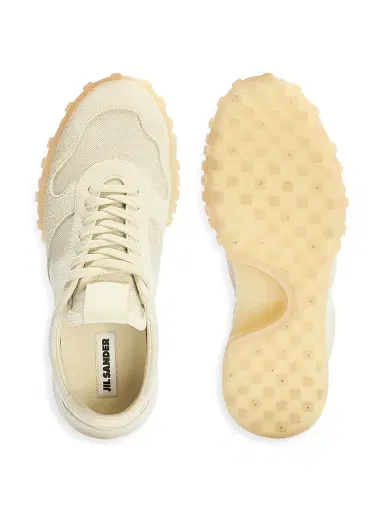 Jil Sander Men's Moon Low-Top Sneakers - Ecru Light Beige | Thumbnail 7 Jil Sander Men's Moon Low-Top Sneakers - Ecru Light Beige | Thumbnail 7