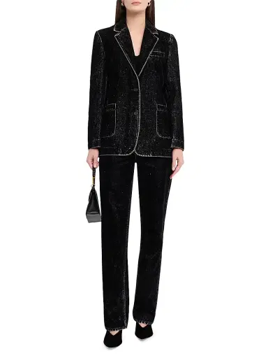Golden Goose Women's Journey Velvet-Effect Jacket | Thumbnail 2 Golden Goose Women's Journey Velvet-Effect Jacket | Thumbnail 2