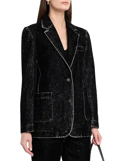 Golden Goose Women's Journey Velvet-Effect Jacket | Thumbnail 3 Golden Goose Women's Journey Velvet-Effect Jacket | Thumbnail 3