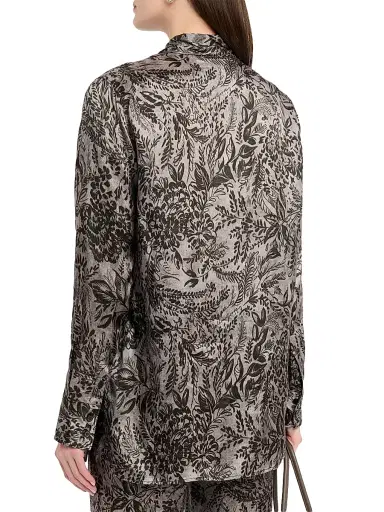 Golden Goose Women's Golden Floral Twill Button-Front Shirt | Thumbnail 4 Golden Goose Women's Golden Floral Twill Button-Front Shirt | Thumbnail 4