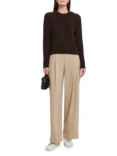 Golden Goose Women's Journey Ofra Cable-Knit Sweater - Brown - Size XXS | Thumbnail 2