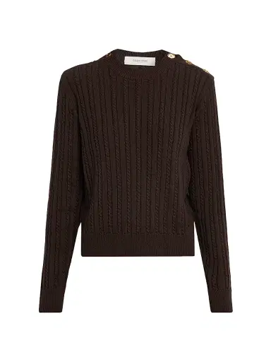 Golden Goose Women's Journey Ofra Cable-Knit Sweater - Brown - Size XXS | Thumbnail 1