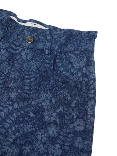 Golden Goose Little Girl's & Girl's Journey Floral-Print Wide-Leg Jeans - Blue - Size 8 | Thumbnail 3